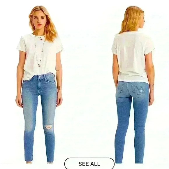 MOTHER THE LOOKER ANKLE FRAY LOVE GUN STYLE# 1431-470 & CUT# 700945 32 COPY - - Picture 1 of 15